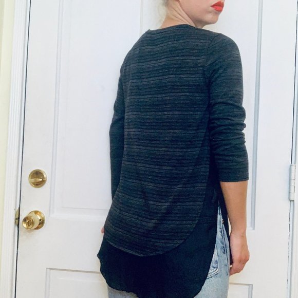 Color Thread long double layer shirt - Picture 2 of 3